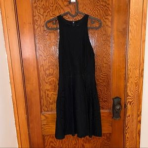 Cotton high neck dress